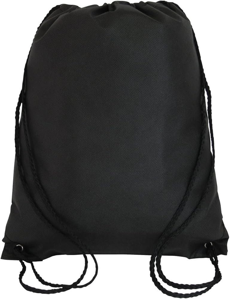 1111100476233 Drawstring Bag Black#Arg924035-Bk