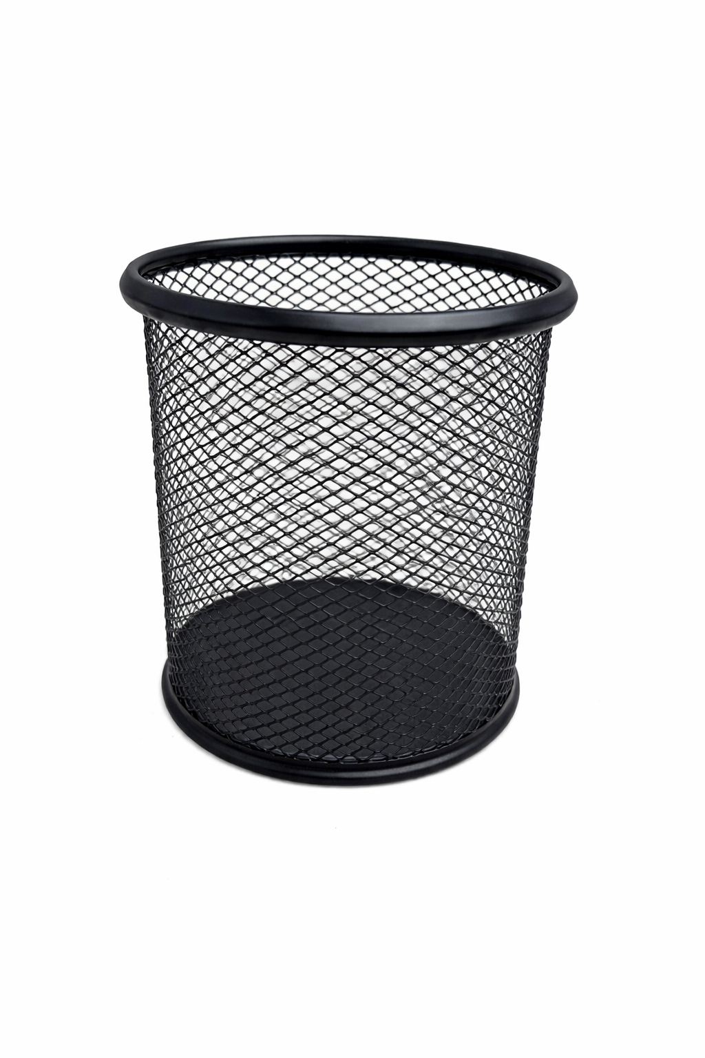 1111100480988-1 Pen Holder Mesh Black round / square #Mf08244plz
