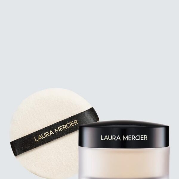 LAURA MERCIER SETTING POWDER + ROND PUFF (ULTRA-BLUR TRANSLUCENT)