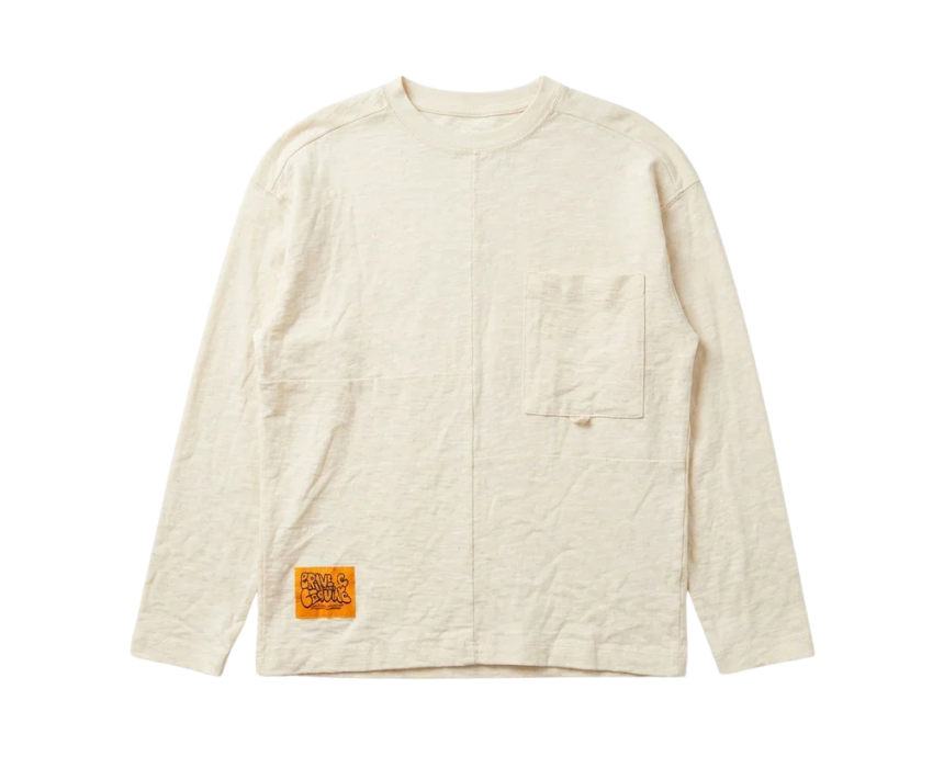12 Zara Boys Beige Chest Pocket Long Sleeve Blouse - Image 1