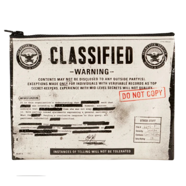 Classified Zipper Pouch