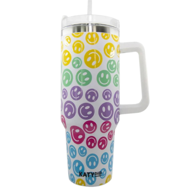 Smiley Travel Tumbler Cup