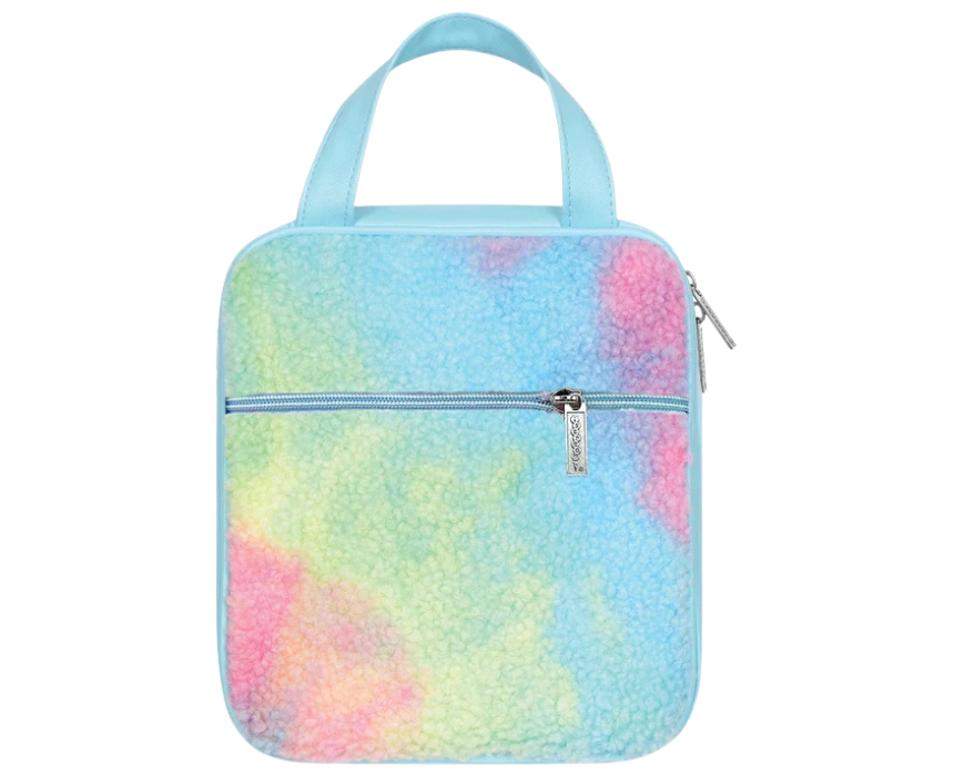 12 Rainbow Sherpa Lunch Bag - Image 1