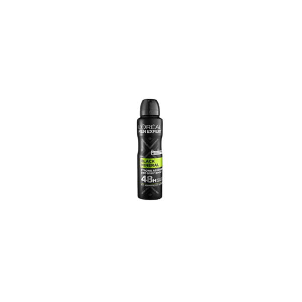 Black Mineral Deodorant Spray 150ml L’Oréal Men Expert