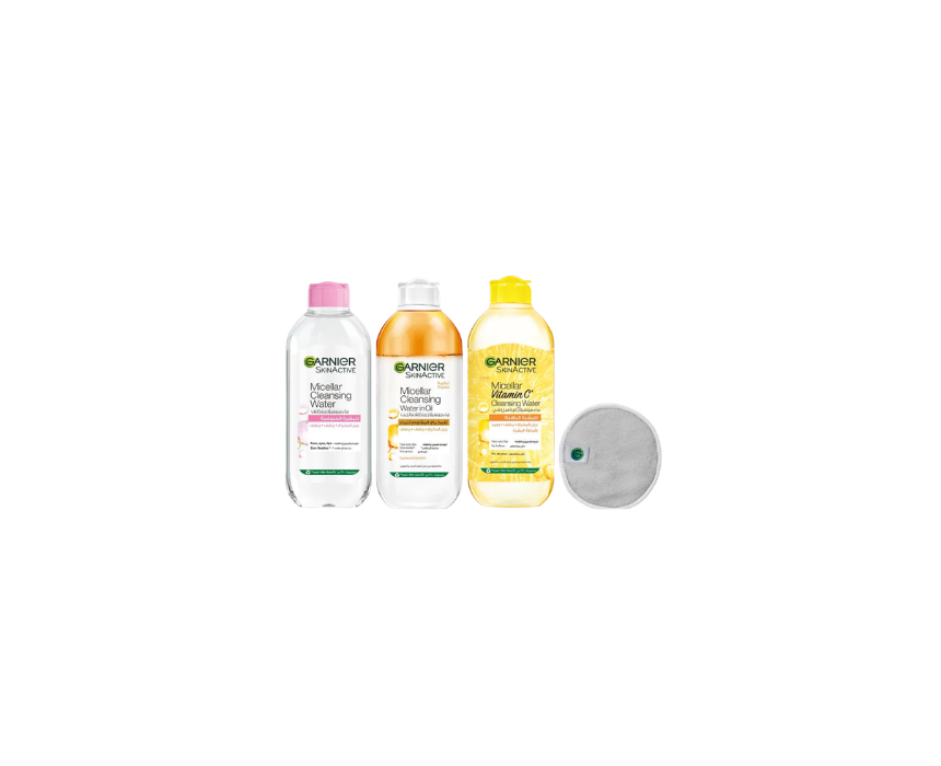 123 Micellar Water Trio + Free Pads Garnier - Image 1