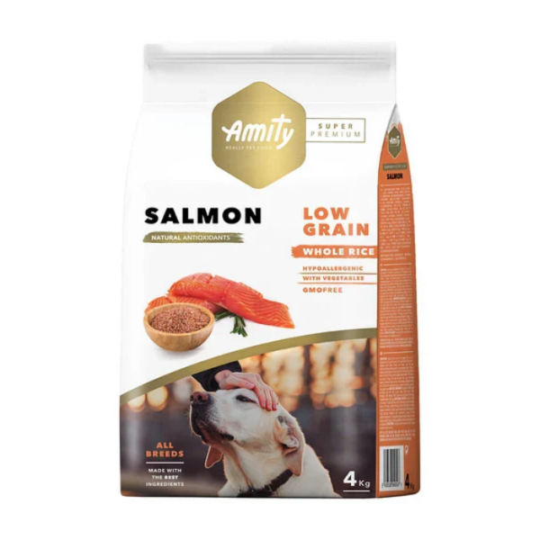 Amity Super Premium Salmon Low Grain Whole Rice For Dog