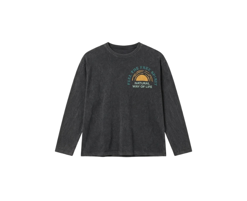 13 Zara Boys Dark Grey Printed Blouse - Image 1