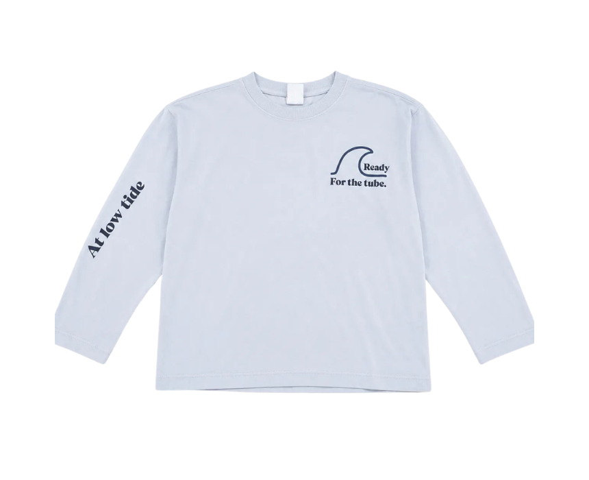 13 Zara Boys Light Blue Ready For The Tube Printed Blouse - Image 1