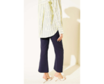 Navy Blue Spanish Style Flared Trousers - Image 