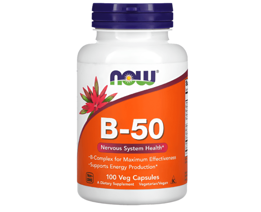 14 Vitamin B Complex Capsules NOW Foods - Image 1