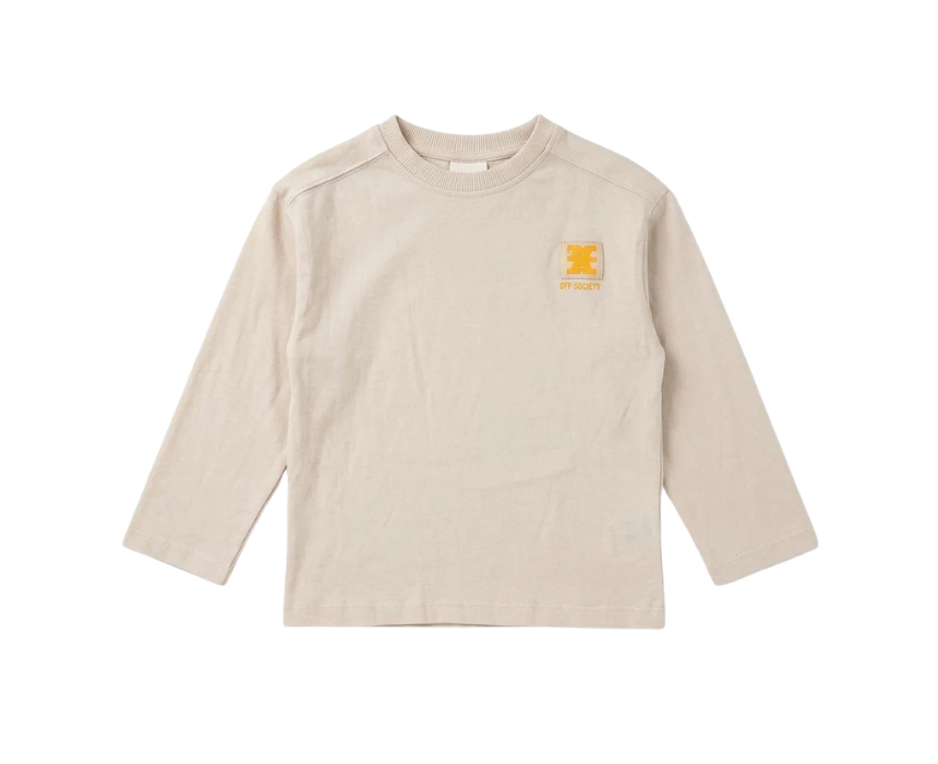 14 Zara Boys Beige Chest Print Basic Blouse - Image 1