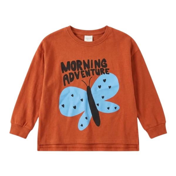 Zara Girls Orange Printed Blouse
