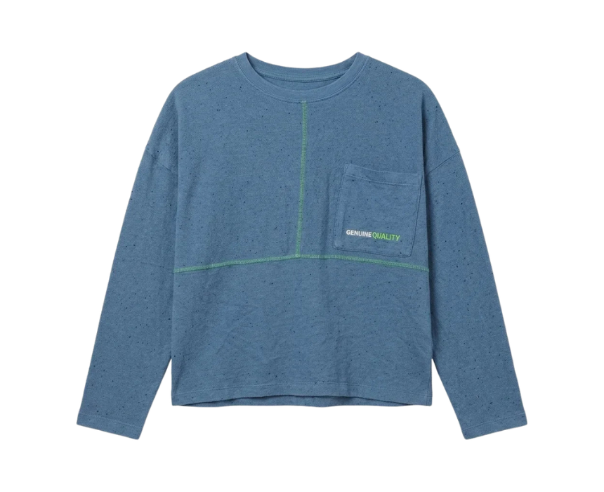 14 Zara Boys Blue Chest Pocket Long Sleeve Blouse - Image 1