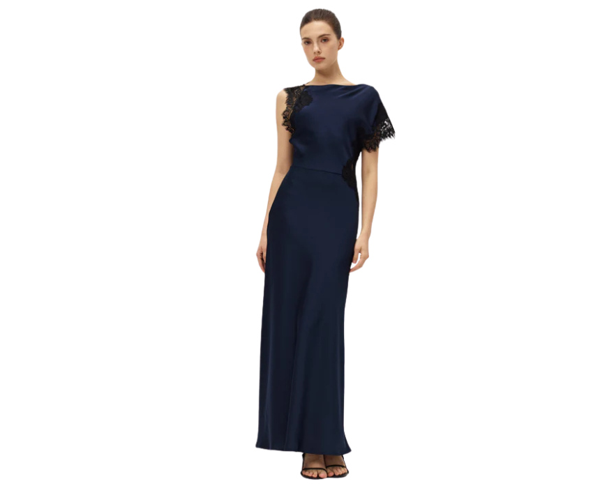 14 The Midnight Lace Gown Deep Navy - Image 1