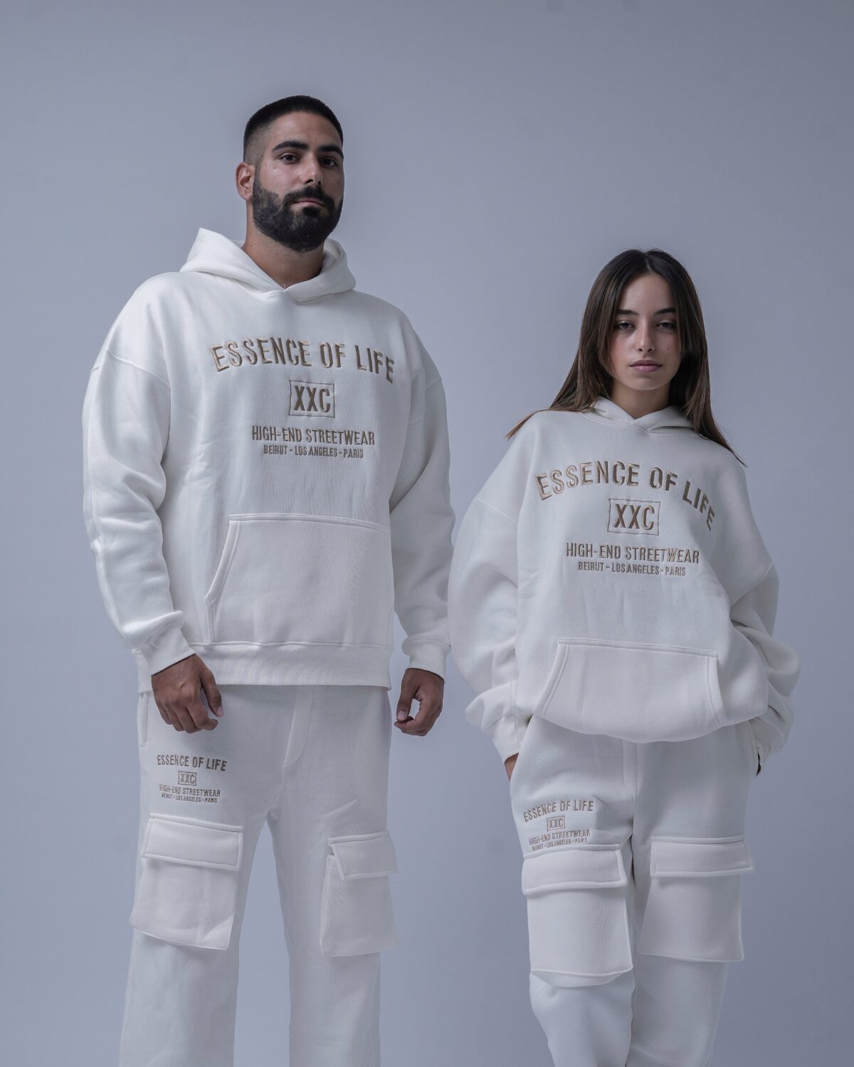 143DEDE9-C811-4BA7-B2B1-1C0CC5F161DE Essence of Life Hoodie - Creamy White