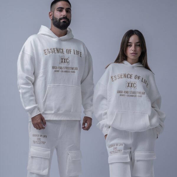 Essence of Life Hoodie - Creamy White