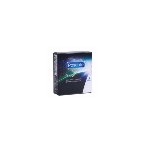 Glow Condoms 3‑Pack Pasante