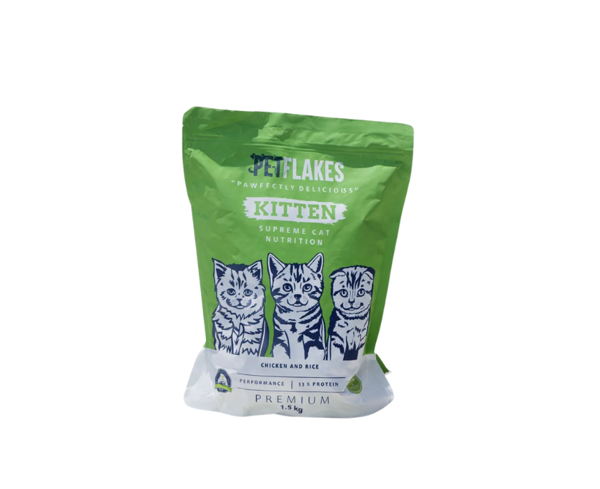 15 Pet Flakes Kitten Chicken Rice Food - Image 1