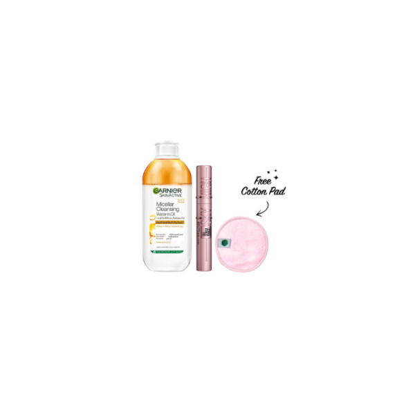 Micellar Water + Mascara Bundle Garnier & Maybelline