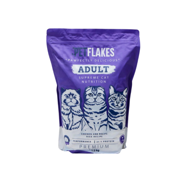 Pet Flakes Adult Cat Chicken And Rice