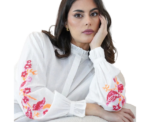 Embroidered Poet Blouse - Image 