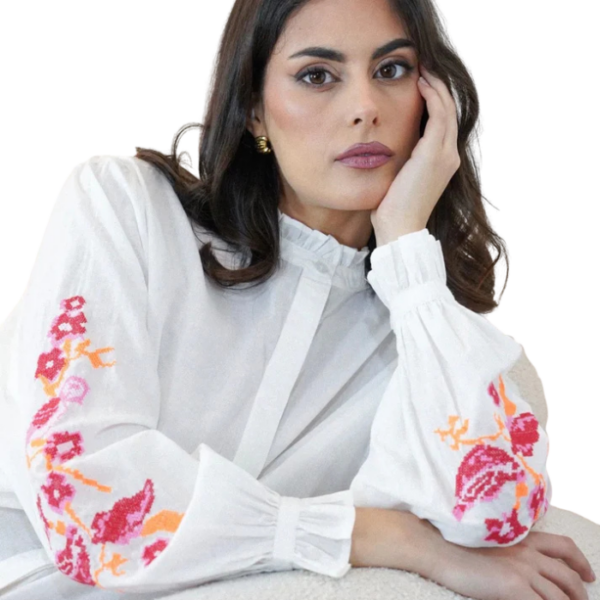 Embroidered Poet Blouse