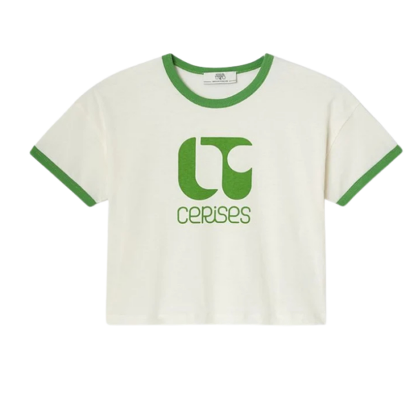 Green Ringer T Shirt For Girls