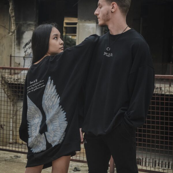 Fallen Angel Sweatshirt - Black