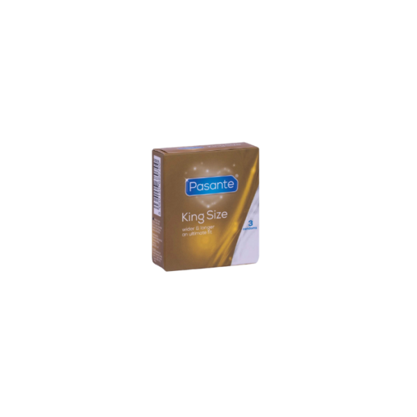 King Size Condoms 3‑Pack Pasante