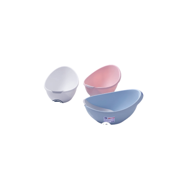 Egg-Shaped Baby Bathtub with Back Support Optimal