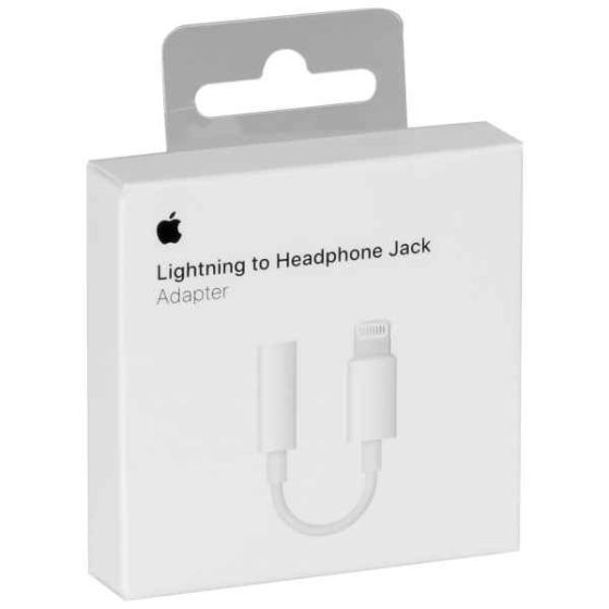 Apple Lightning to 3.5mm Headphone Jack Adapter - White