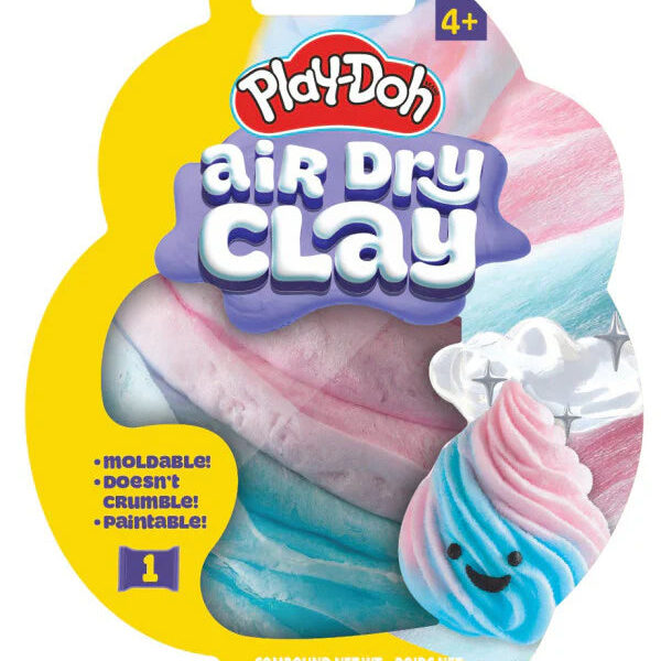 Air Dry Clay Shaped Bag Cotton Candy