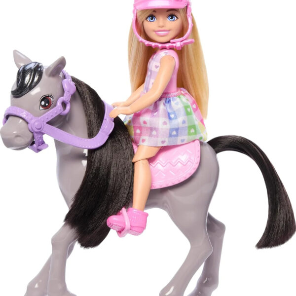 Chelsea Doll & Toy Horse Set, Includes Helmet Accessory & Saddle
