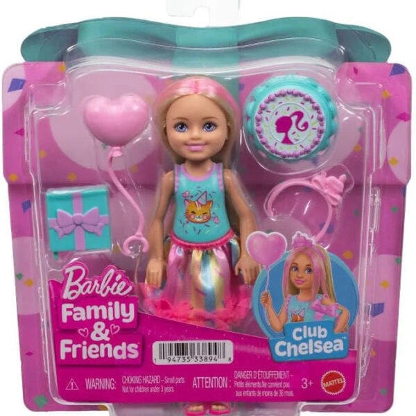 Barbie Club Chelsea 6-Inch Birthday-Themed Small Doll