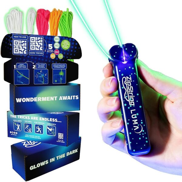 Zipstring Luma - Glow In The Dark String Launcher Toy
