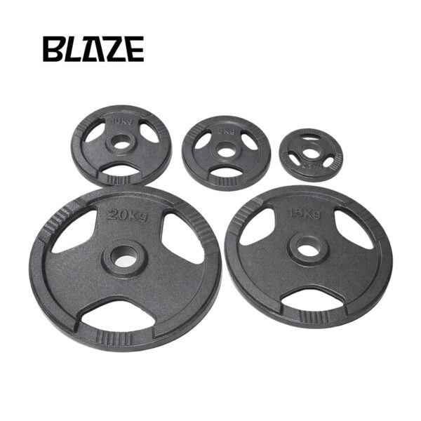 Three-Handle Grey Hammertone Plate