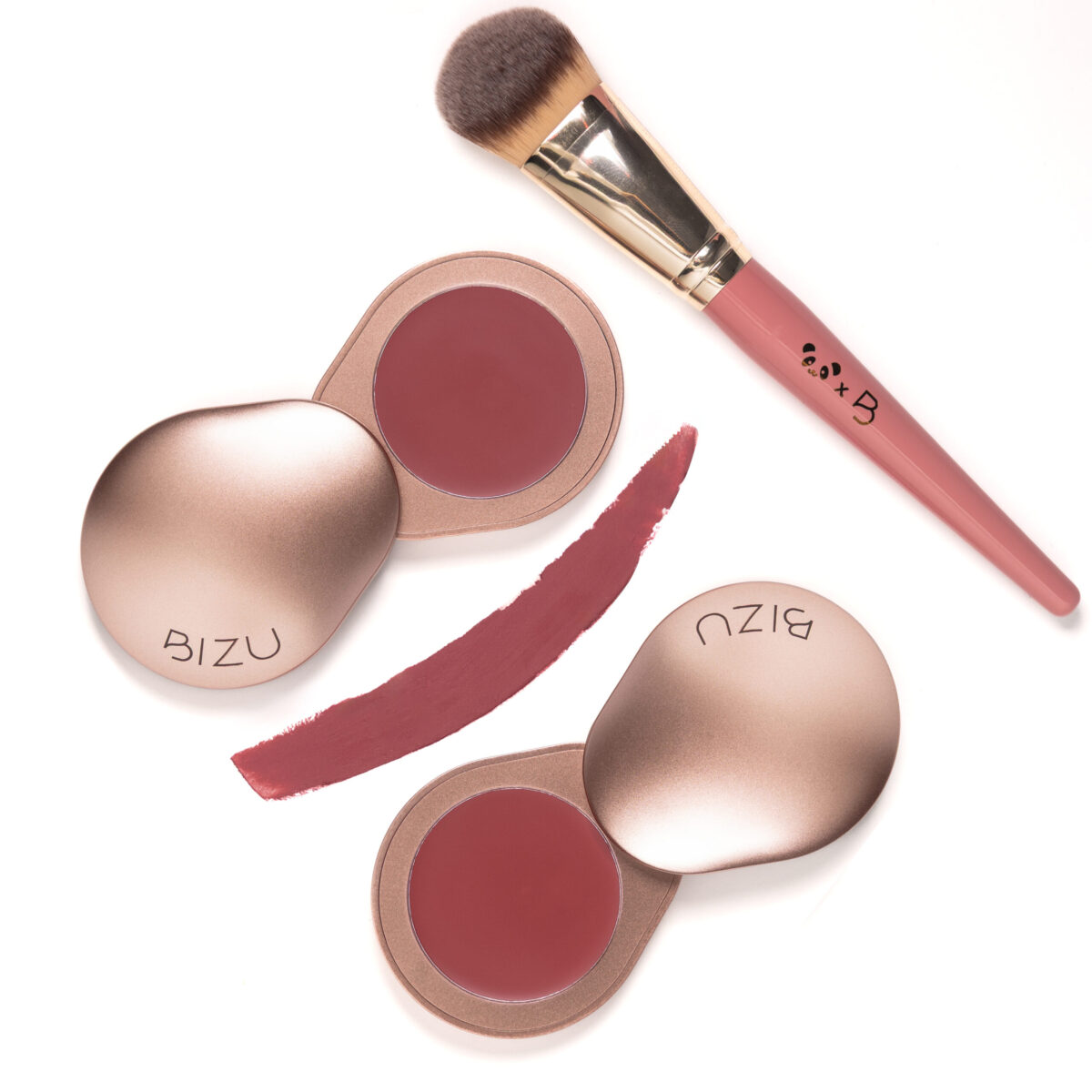Burgundy Bloom + Cheeky Finish Brush Duo - Image 1