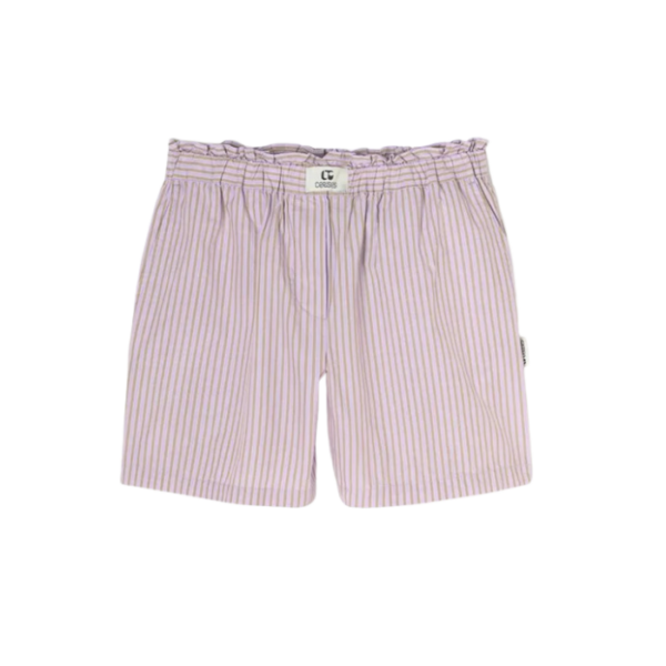 The Easy Striped Shorts Lavender Plus Sand