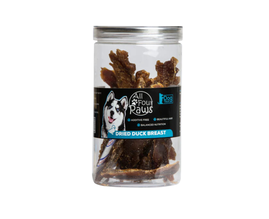 2 All Four Paws Dog Treat Dried Duck Breast - Image 1