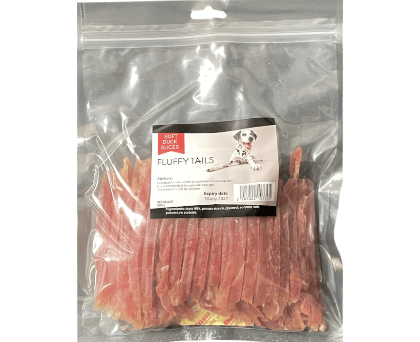 2 Fluffy Tails Soft Duck Slices - Image 1