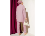 Powder Pink Linen Two Piece Set - Image 