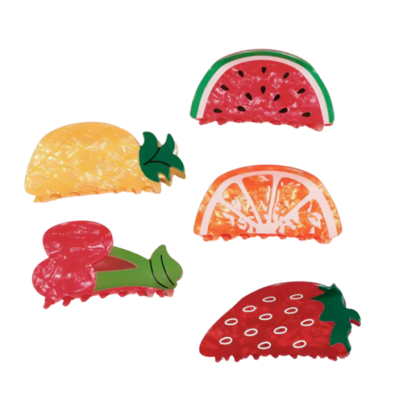 Tropical Large Fruit Salad Hair Clips