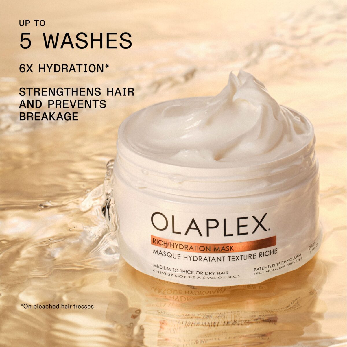 2025_RICH_MASK_INFOGRAPHIC_BENEFIT_US_4 Olaplex Rich Moisture Hydration and Anti-Frizz Hair Mask for Dry or Medium to Thick Hair