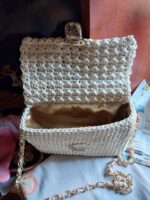 Cream Golden Mini Cross Body/Shoulder Bag - Image 
