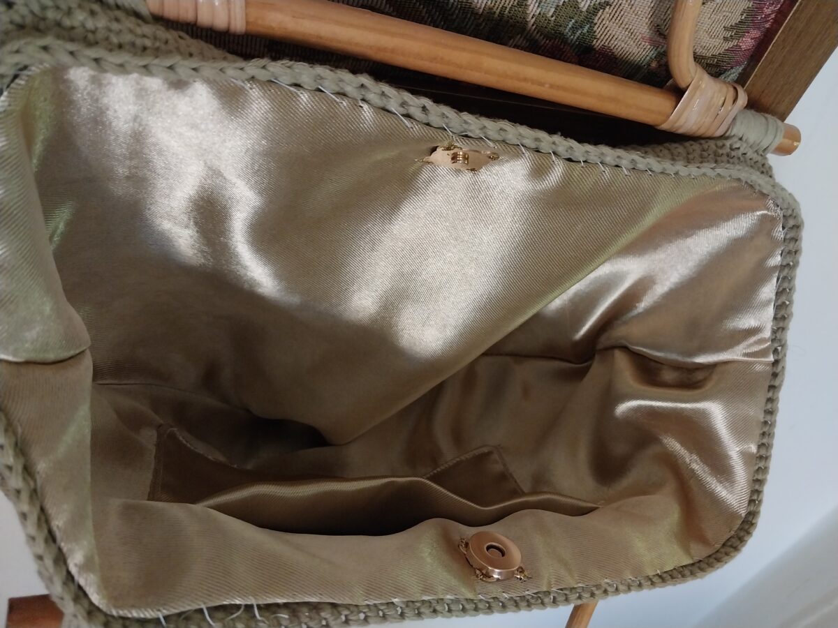 Khaki Half Moon Tote Bag - Image 