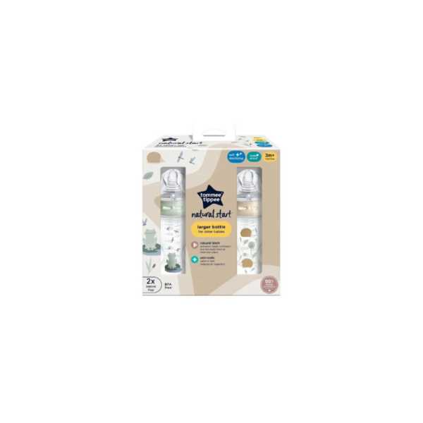 Natural Start 2 Pack 340ml Bottle Tommee Tippee