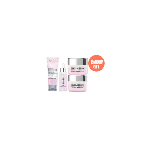 Skincare Set L’Oreal Glycolic Bright