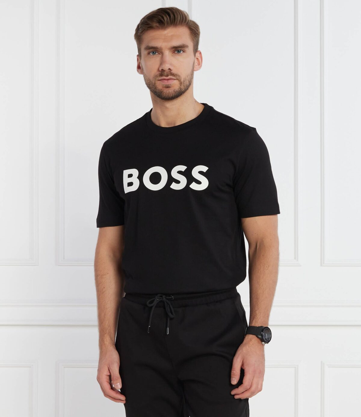 27-07-202318597 Boss - Tiburt 354 Black T-shirt