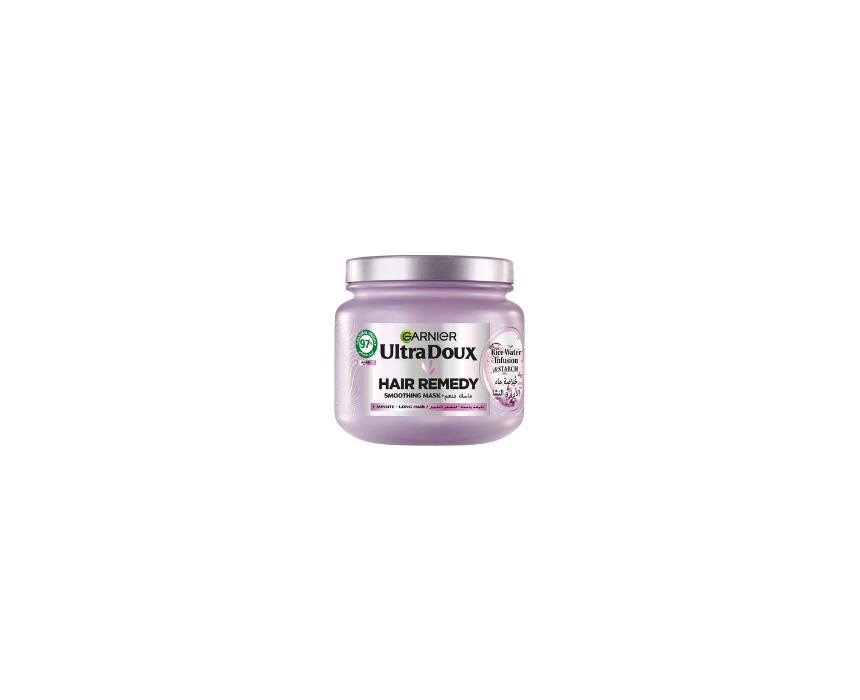 298 Rice Water Infusion & Starch Hair Remedy Mask for Long Hair Garnier Ultra Doux - Image 1