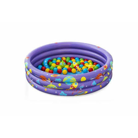 Inflatable paddling pool with balls 102 x 25 cm